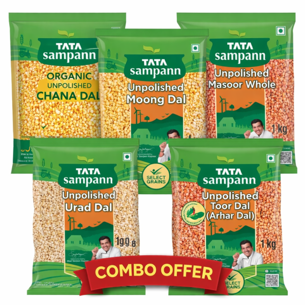 GROCERY   Tata Sampann dall combo grocery  1 KG Pr iteam