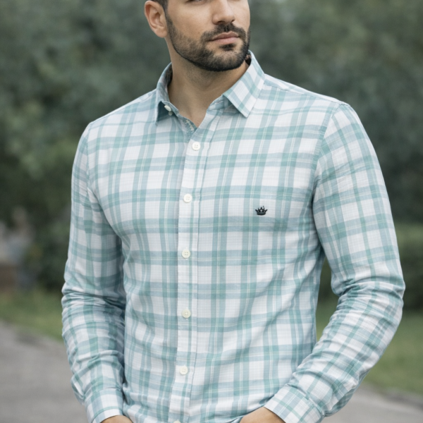 Premium Men's Stylish Checkered Shirt-Regular Fit