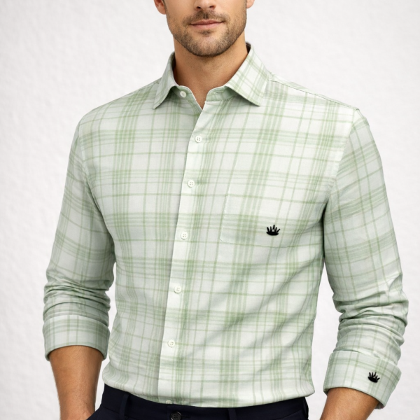 Premium Men's Stylish Check Shirt-Regular Fit