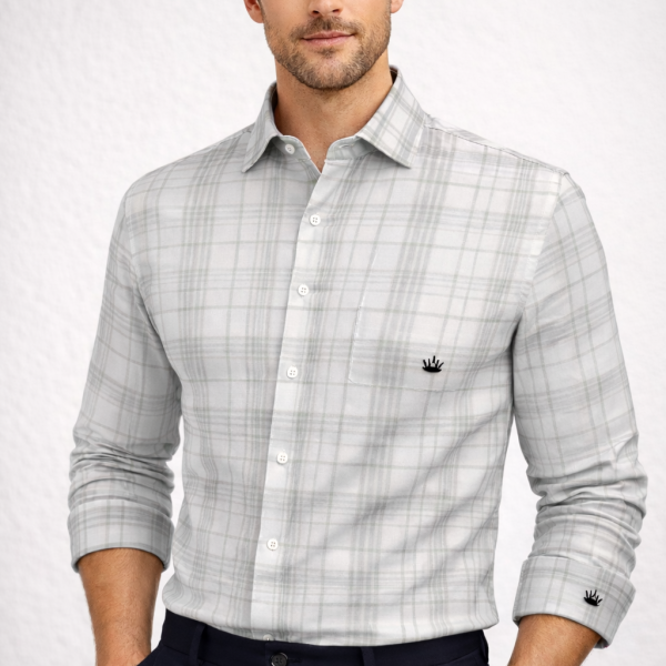 Premium Men's Stylish Check Shirt-Regular Fit