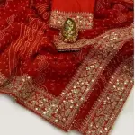 Gorget saree with best fabric with beautiful embroidery work