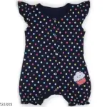 Baby Black Cotton Sleep Suit Romper Body Jumpsuti Body Suit for Boys and Girls Set