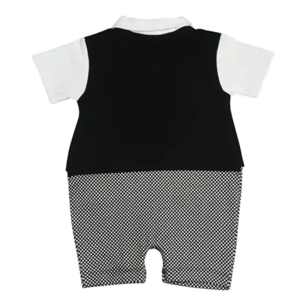 Cotton Rompers Onesies Sleepsuits Jumpsuit Night Suits for Infants Newborn Baby Boys & Girls Black