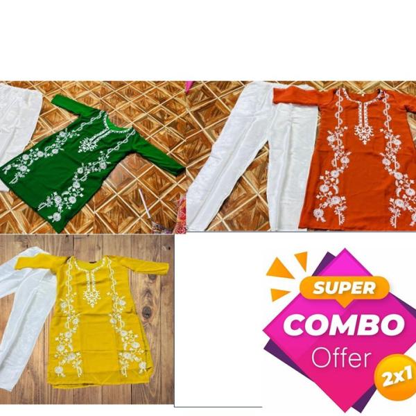 Kurti Plazo Collections Combo 3