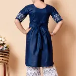 Girls plazo & Dresses Blue