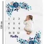 Baby Monthly Milestone Blanket | 1 to 12 Months