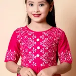 Girls plazo & Dresses Pink