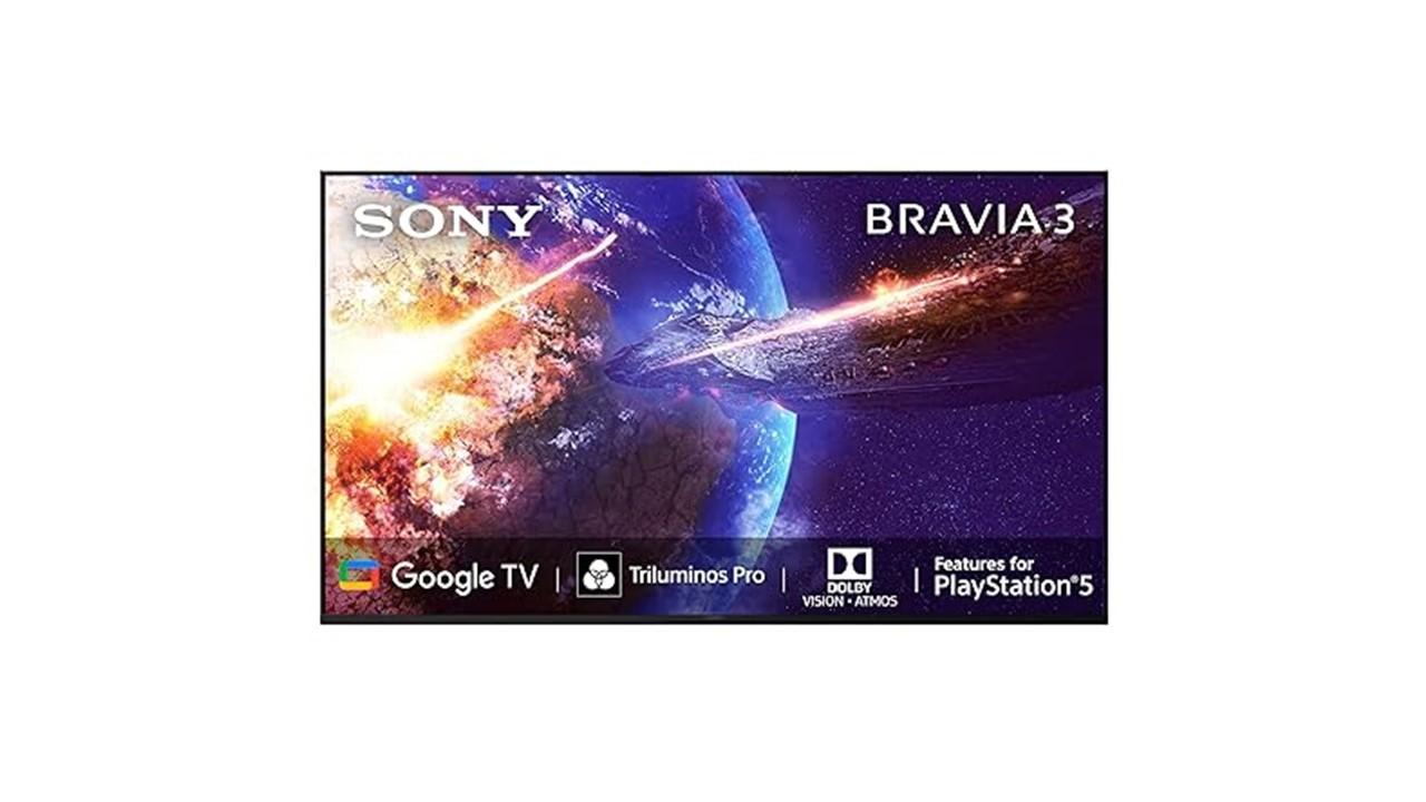 Sony BRAVIA 3 Series 139 cm (55 inches) 4K Ultra HD AI Smart LED Google TV K-55S30B (Black)