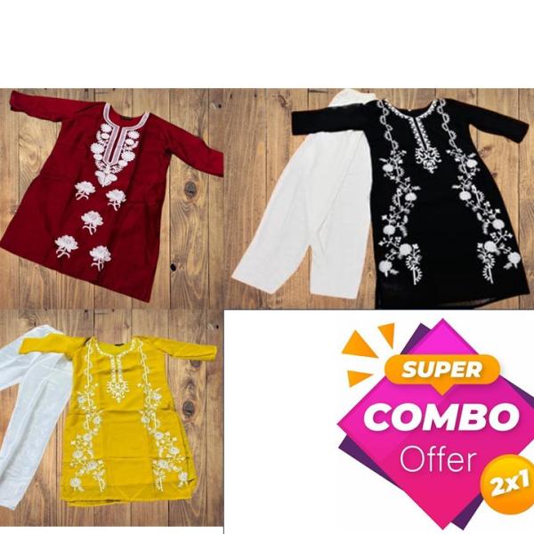 Kurti Plazo Collections Combo 3