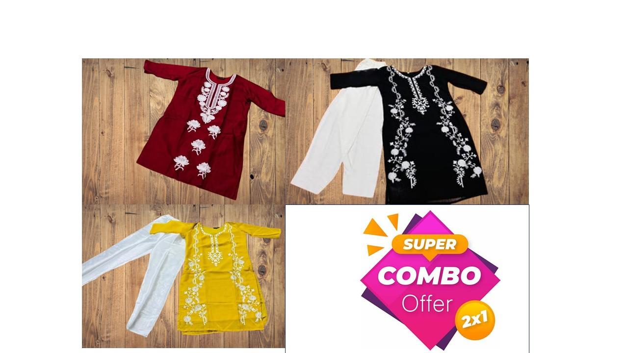 Kurti Plazo Collections Combo 3