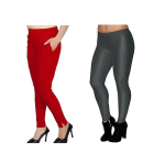 WOMEN LYCRA CIGARETTE PANTS AND SHIMMER LEGGINGS ( COMBO )