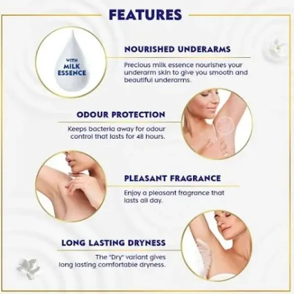 NIVEA Natural Glow Smooth Skin Deodorant Underarm Roll On For Women