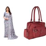 Saree and Bag (combo)