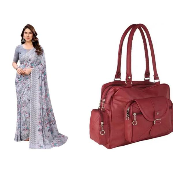 Saree and Bag (combo)