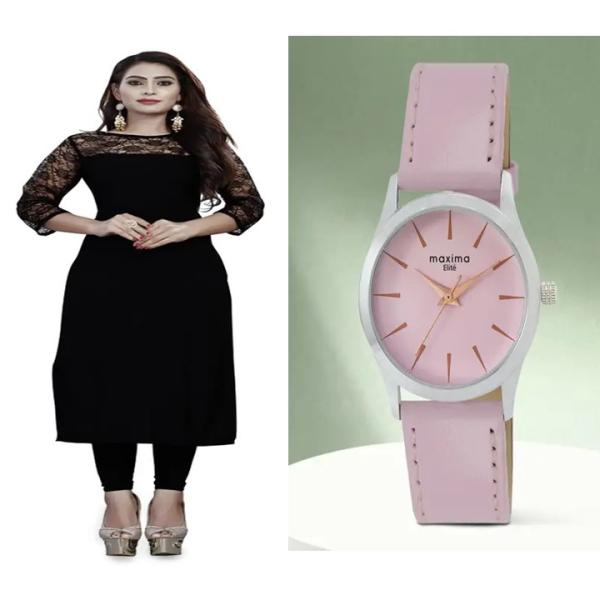 Kurti & ledies Watch ( combo )