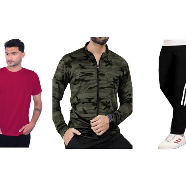 Tshirt, Jacket & Trackpant(Combo)