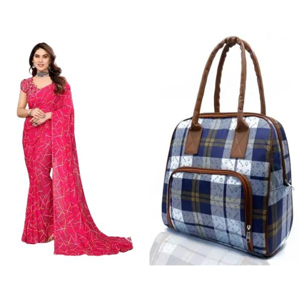 Saree and Bag (combo)
