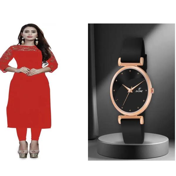 Kurti & ledies Watch ( combo )