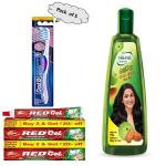 Toothpaste, Brush & Hair Oil Combo