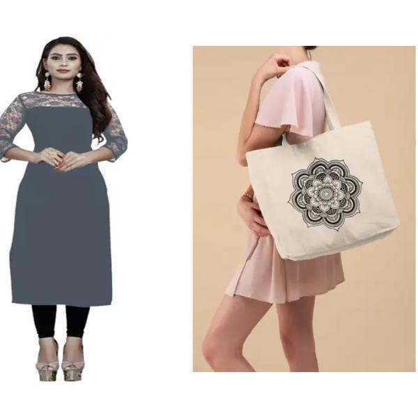 Kurti and Bag (combo)