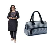 Women kurti set and bags (combo)