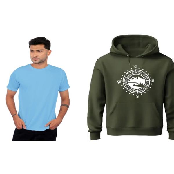 Men's Sweater t-Shirt Combo