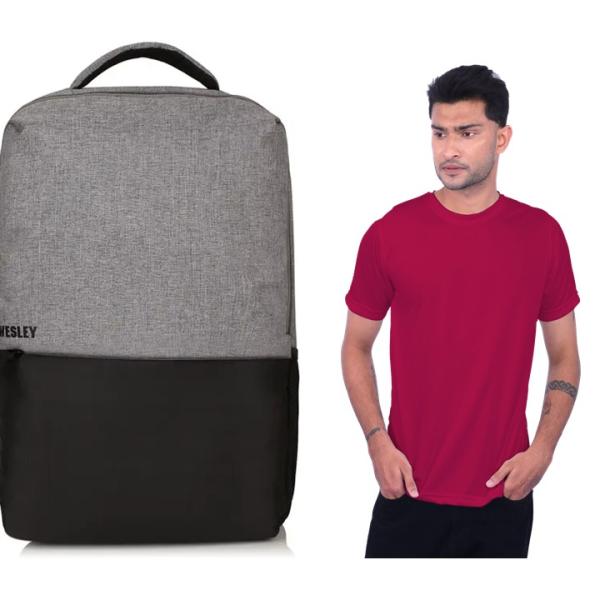 Laptop Bag & T-shirt (Combo)