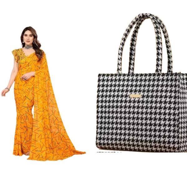 Saree and Bag (combo)