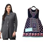 Women's Hoodie and Kurti Combo