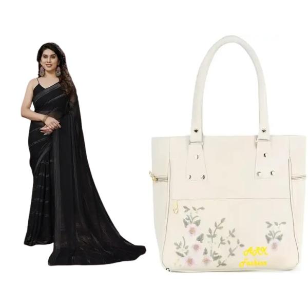 Saree and Bag (combo)