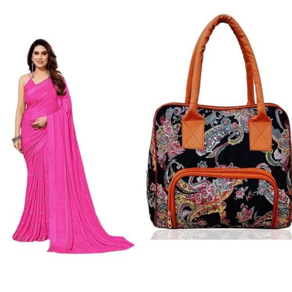 Saree and Bag (combo)