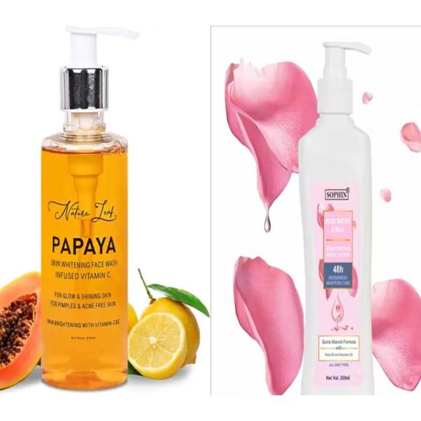 Face Wash & Body Lotion Combo