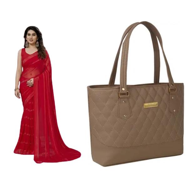 Saree and Bag (combo)