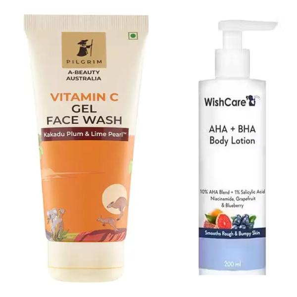 Face Wash & Body Lotion Combo