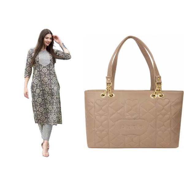 Women kurti set and bags (combo)