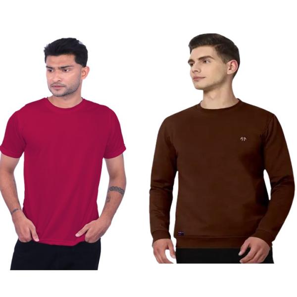 Men's Sweater t-Shirt Combo