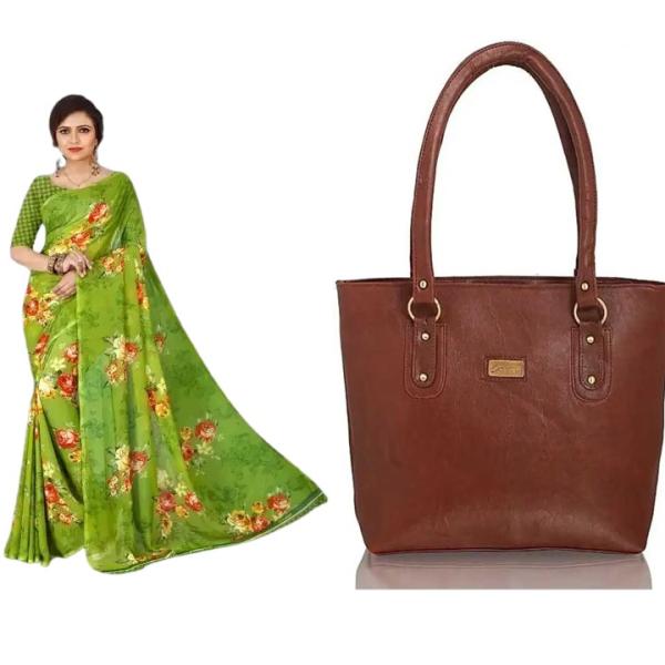 Saree and Bag (combo)