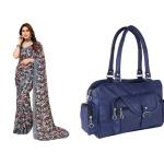 Saree and Bag (combo)