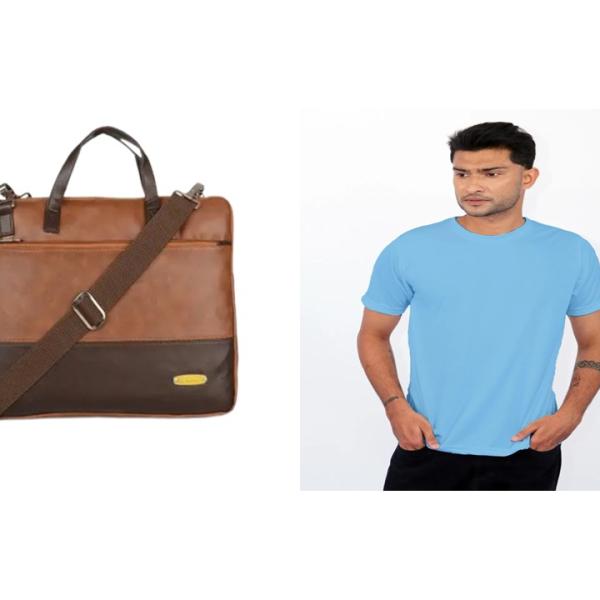 Laptop Bag & T-shirt (Combo)