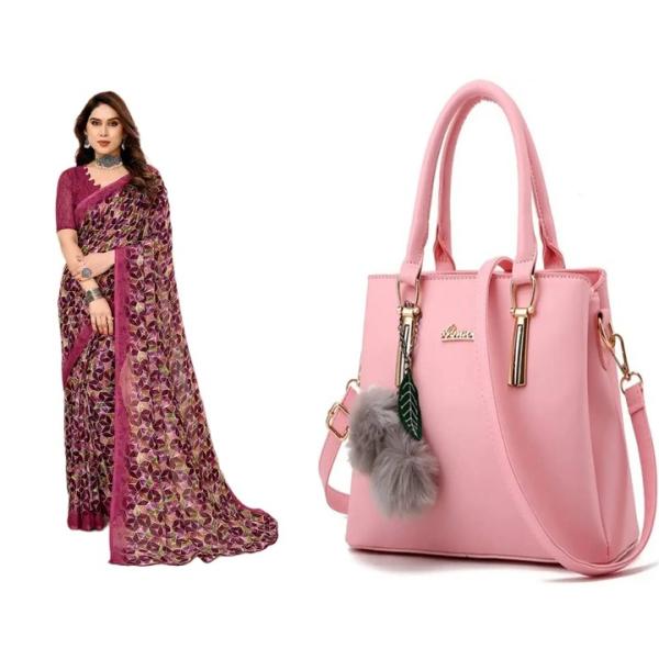 Saree and Bag (combo)