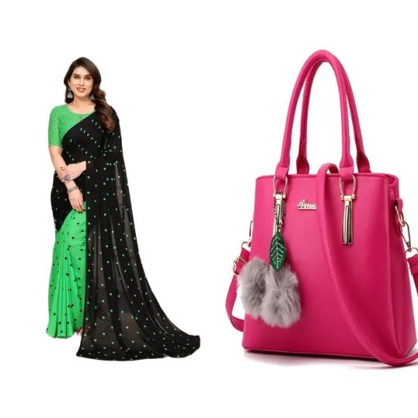 Saree and Bag (combo)