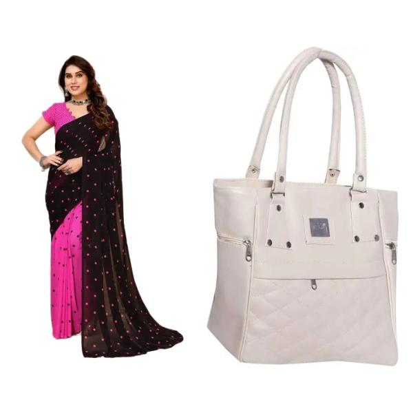 Saree and Bag (combo)