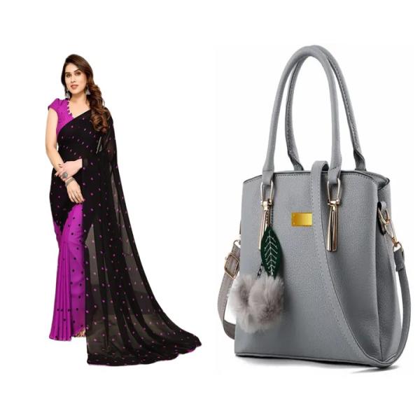 Saree and Bag (combo)