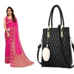 Saree and Bag (combo)