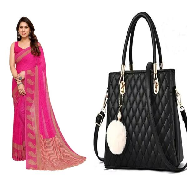 Saree and Bag (combo)