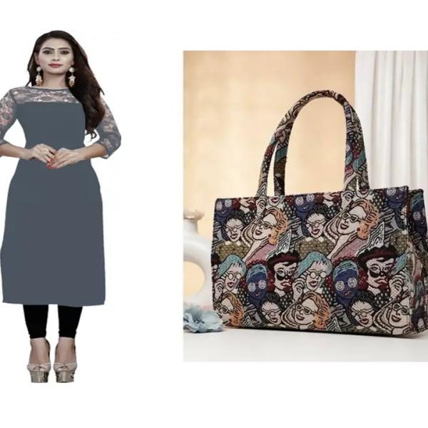 Kurti and Bag (combo)