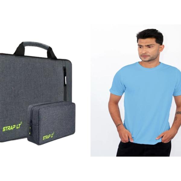 Laptop Bag & T-shirt (Combo)