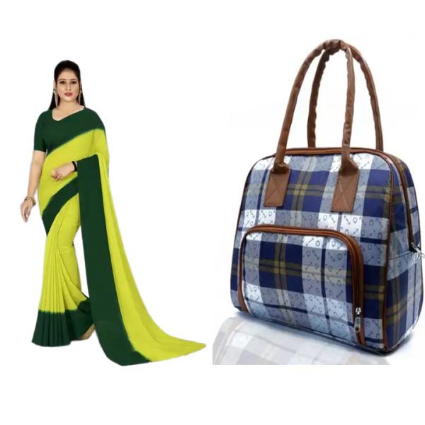 Saree and Bag (combo)