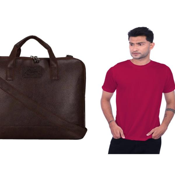 Laptop Bag & T-shirt (Combo)