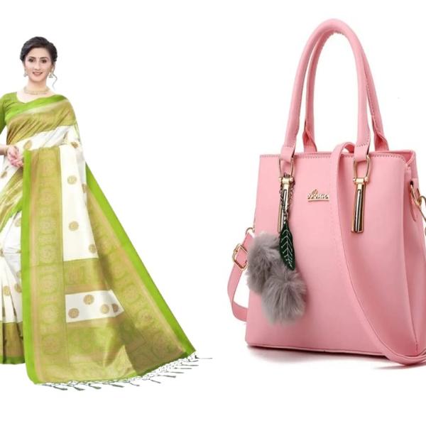 Saree and Bag (combo)